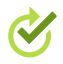 Green Check Return Icon Green Check Return Icon